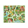 Covoras decorativ dreptunghiular model ferma cu alei si suprafata antiderapanta, 160 x 130 cm