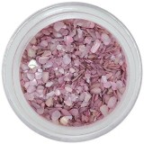 Decorațiuni nail art &ndash; cochilii zdrobite, roz-gri, INGINAILS