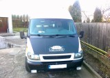 Husa Capota Ford Transit 2001-2006, Piele Ecologica Neagra, Prindere cu Carlige