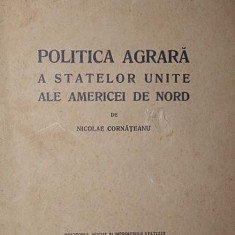 POLITICA AGRARA A STATELOR UNITE ALE AMERICII DE NORD