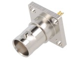 Soclu BNC Mamă 50&Omega; Lipire PTFE