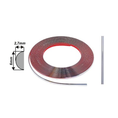 Ornament lateral auto Automax cromat latime 8m x 6 mm x 2,70 mm foto