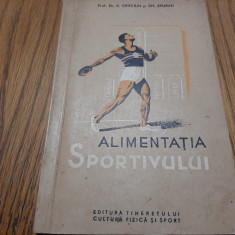 ALIMENTATIA SPORTIVULUI - E. Craciun, Gh. Epuran -1956, 218p.; tiraj: 2080 ex.