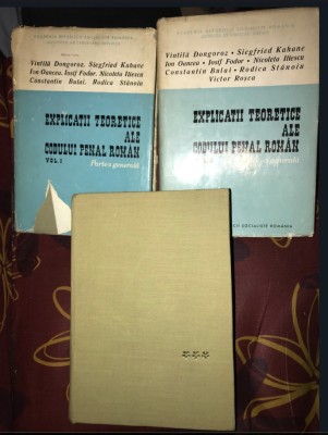 V. Dongoroz s.a. - Explicatii teoretice ale Codului Penal Roman (vol. 1, 2, 3) foto
