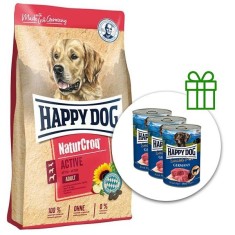 Happy Dog Naturcroq Active 15 kg + 3 conserve GRATUIT foto