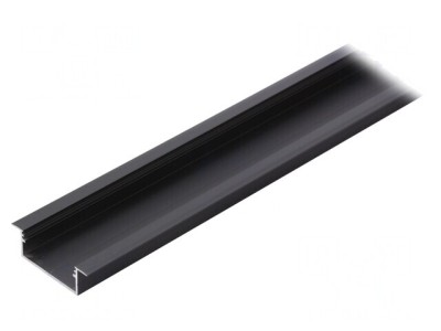 Profil Aluminiu Negru 1m pentru Module LED VARIO30-06 foto