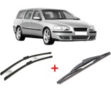 Cumpara ieftin Set 3 stergatoare VOLVO V70 II (285) 1999 - 2008, pentru parbriz si luneta, Bosch Twin