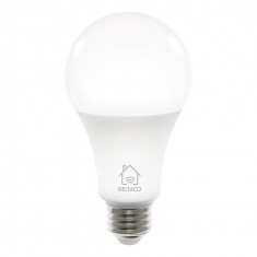 Bec smart LED DELTACO SMART HOME, E27, WiFI 2.4GHz, 9W, 810lm, Google Assistant si Amazon Alexa, 2700K-6500K, 220-240V, alb foto