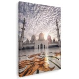 Tablou Taj Mahal, Agra, India, alb, maro 1432 Tablou canvas pe panza CU RAMA 20x30 cm