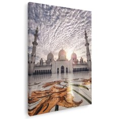 Tablou Taj Mahal, Agra, India, alb, maro 1432 Tablou canvas pe panza CU RAMA 20x30 cm