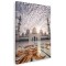 Tablou Taj Mahal, Agra, India, alb, maro 1432 Tablou canvas pe panza CU RAMA 60x80 cm