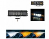 Proiector LED Auto cu DRL si Strobo HAL481, 6 LED SMD3030, 10-80V, Alb 6500K/Galben 3000K, IP68, Offroad ATV Jeep 4x4 Camion