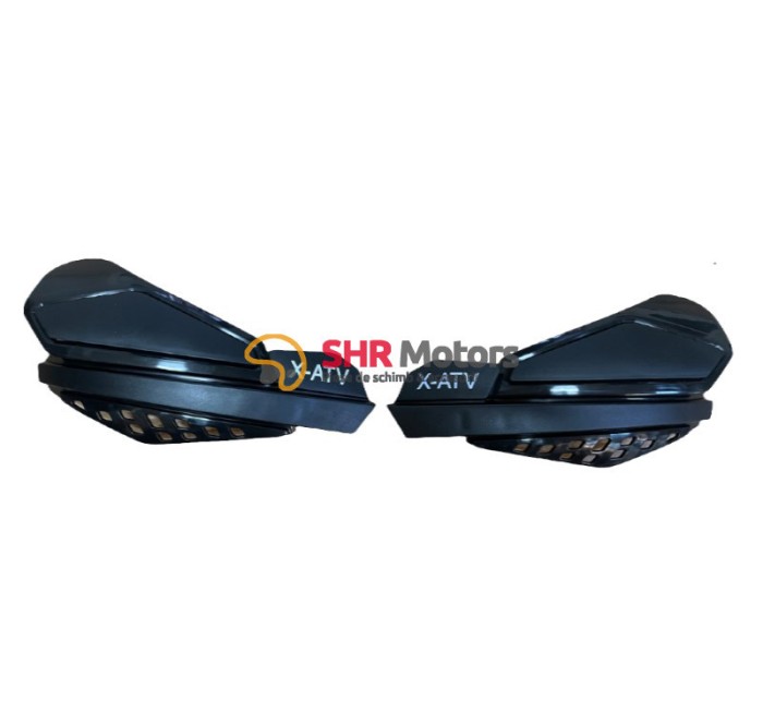 Handguarduri negre ATV Enduro Cross cu kit montaj aluminiu