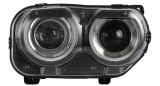 Set faruri Dodge Challenger, 09.20, montare fata, stanga+dreapta, cu DRL LED, lumini de zi; D2H+LED; manual; fara becuri; Tuning; xenon, doar pt far