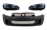 Bara Fata cu Faruri LED Silver Semnalizare Secventiala VW Golf VI 6 (2008-2013) GTI G7.5 Design Performance AutoTuning, KITT