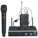 SET 2 MICROFOANE MANA SI CASCA WIRELESS UHF 863.9 / 864.9MHZ, Ibiza Sound