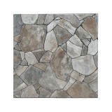 Gresie exterior / interior portelanata Karpat Brown, 45 x 45 cm, maro, mata, imitatie piatra