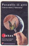 bnk card Cartele telefonice - Lithuania - fauna - insecte - fluturi