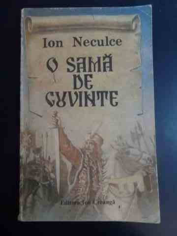 O Sama De Cuvinte - Ion Neculce ,545053