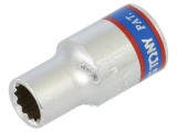 Cap tubular 1/4&quot; 12 puncte 24mm scurtă