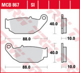 Cumpara ieftin Plăcuțe fr&acirc;nă față/spate, utilizare: offroad, material: sinter-SI, 40x88x10mm compatibil: HONDA CRF 250 2013-2014, Trw