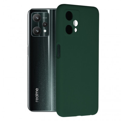 Husa pentru Realme 9 5G / Realme 9 Pro, Techsuit Soft Edge Silicone, Dark Green foto