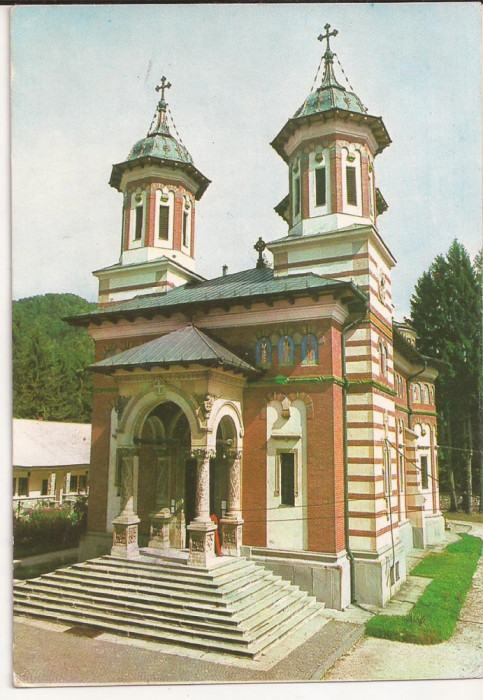 Carte Postala veche Romania - Manastirea Sinaia , Circulata 1976