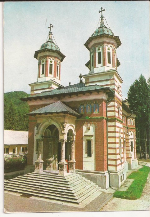 Carte Postala veche Romania - Manastirea Sinaia , Circulata 1976