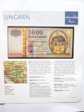 Rară! Ungaria 2000 Forint 2000 UNC Millennium,bancnota din imagini &icirc;n cartonul de prezentare la cel mai mic pret