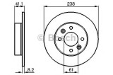 Disc frana RENAULT TWINGO I (C06) (1993 - 2012) BOSCH 0 986 478 273