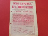 Program meci fotbal PETROLUL PLOIESTI - FLACARA MORENI (23.08.1981)