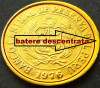 Moneda exotica 1/2 SOL DE ORO - PERU, anul 1976 *Cod 129 = BATERE DESCENTRATA!, America Centrala si de Sud