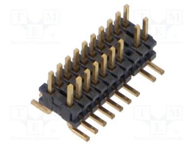 Conector SAMTEC PCB-PCB soclu tată 20 pini SMT 1,27mm vertical foto