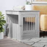 Gossi lada pentru caini, gri sonoma, 64,5x80x71 cm, lemn compozit