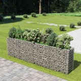 vidaXL Strat &icirc;nălțat gabion, 360 x 50 x 100 cm, oțel galvanizat 143560