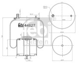 FEBI BILSTEIN 44627 Burduf, suspensie pneumatica