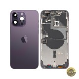 Capac Baterie Apple iPhone 14 Pro Max Cu Carcasa Mijloc Mov (Deep Purple) Swap