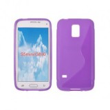 Husa Silicon S-Line Mov Samsung Galaxy S5 Mini G800, Protectie Telefon, Accesorii GSM
