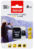 MicroSDHC 8Gb Maxell Clasa 10 Cu Adaptor, 8 GB