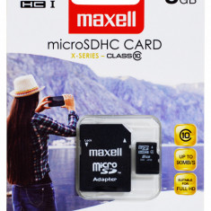 MicroSDHC 8Gb Maxell Clasa 10 Cu Adaptor