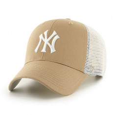 47brand șapcă MLB New York Yankees culoarea galben, cu imprimeu B-BRANS17CTP-KHC