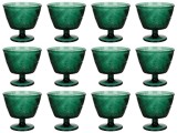 Set boluri, 12 piese, 300 ml, Sticla, Verde