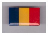 Insigna Steag Romania, Editions Atlas, cu Pin, 3x1.8cm, Colectie Ordine Decoratii