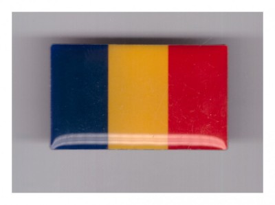 Insigna steag Romania - Editions Atlas, cu pin foto