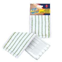 Mop plat mop microfibră pernă de rezervă 40,5cm x 14,5cm 1pc AZUR - YORK - CLEAN HOUSE