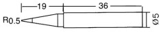 VARF CIOCAN DE LIPIT, CONIC 0,8MM, PRO&#039;SKIT SR-821 508-351-T PROSKIT
