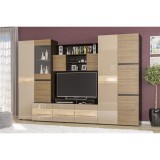 Cumpara ieftin LIVING GLAMUR WENGE+NUC 300x57x198CM
