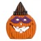 Decorațiune Ceramică Halloween, LED, Dovleac, Portocaliu/Negru, 8.5x4x10.5cm