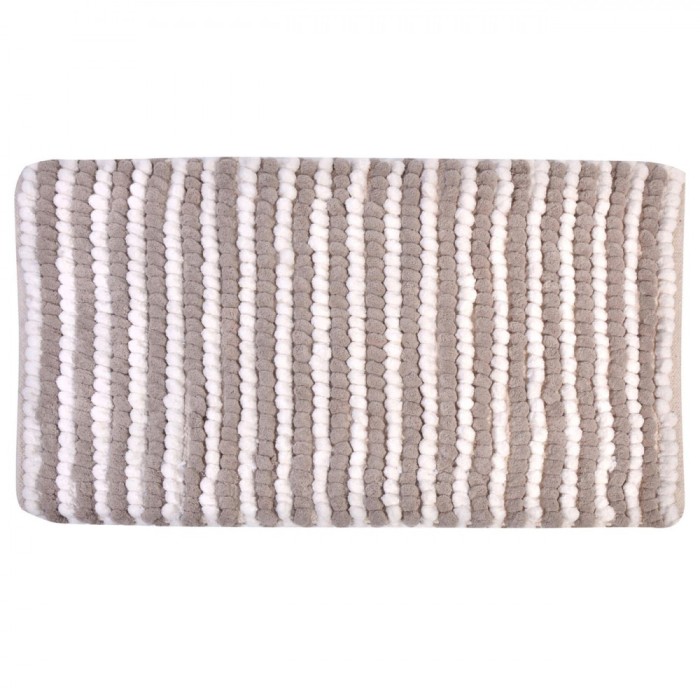 Covoraș Baie, Model Dreptunghiular, Culoare Ecru Gri, Dimensiuni 50x80cm, Compoziție 40% Bumbac 60% Poliester