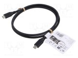 Cablu USB 4.0 USB C Goobay 1m negru 20Gbps